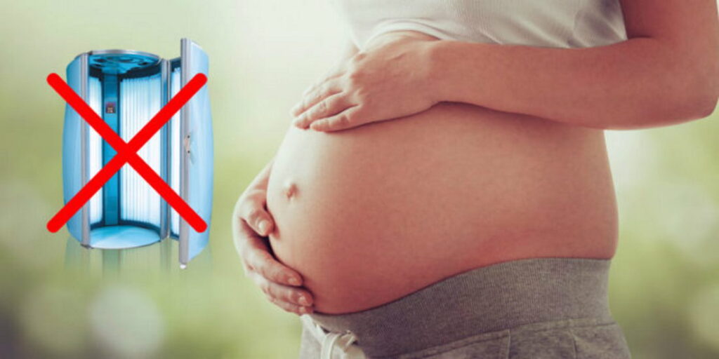 При беременности посещение солярия противопоказано